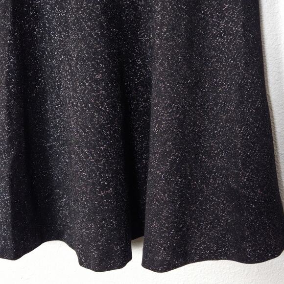 Kate Spade Dress Shimmer Fit and Flare Black Size 0 Artful Statement - Picture 3 of 9